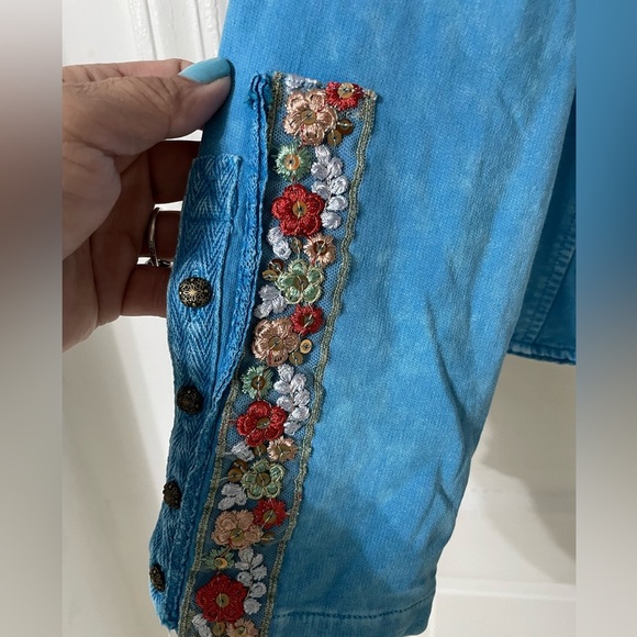 Aratta Colonel Jacket In Vintage Blue. Size Xl - Picture 4 of 12